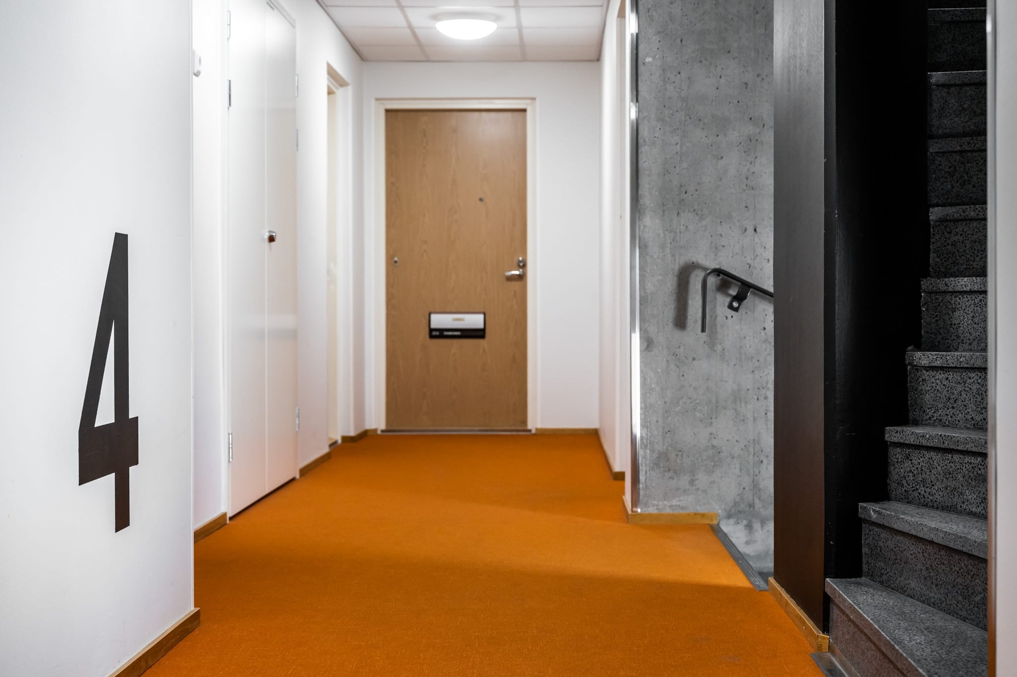 Flotex kokolattiamatto portaissa