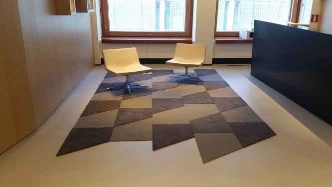 Toimisto Helsinki – Vorwerk Freeform tekstiililaatta
