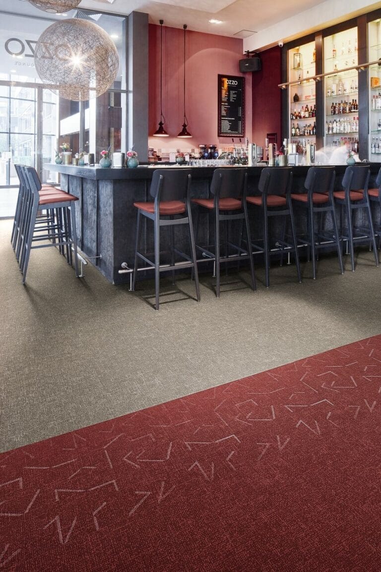 Ravintola – flokattu Flotex Metro ja Metro embossed laatta
